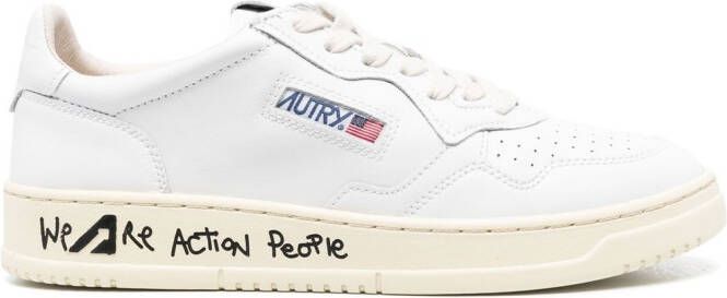 Autry Action sneakers met tekst Wit