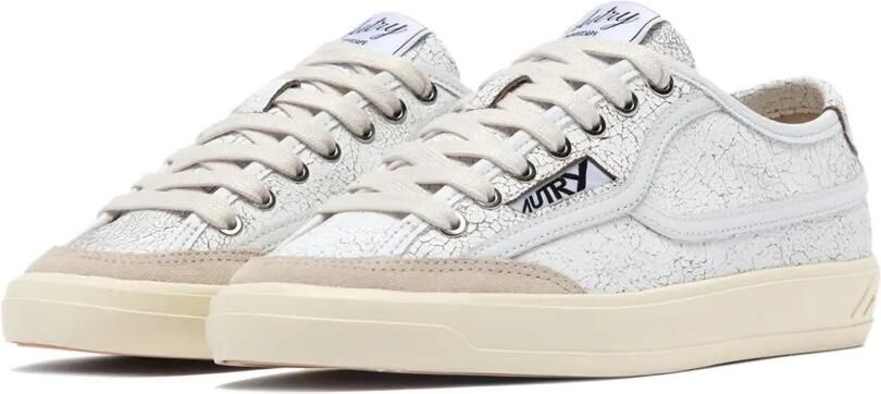 Autry Leren sneakers met gebarsten effect Wit - Foto 3