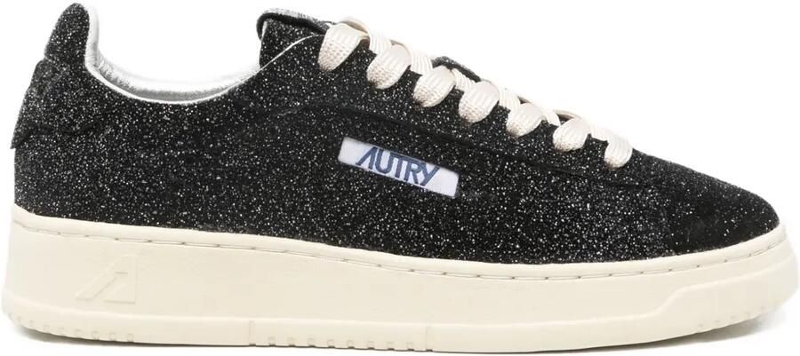 Autry Dallas Low sneakers met glitter Zwart