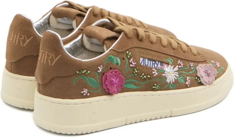 Autry Dallas sneakers met geborduurde bloemen Bruin - Foto 3