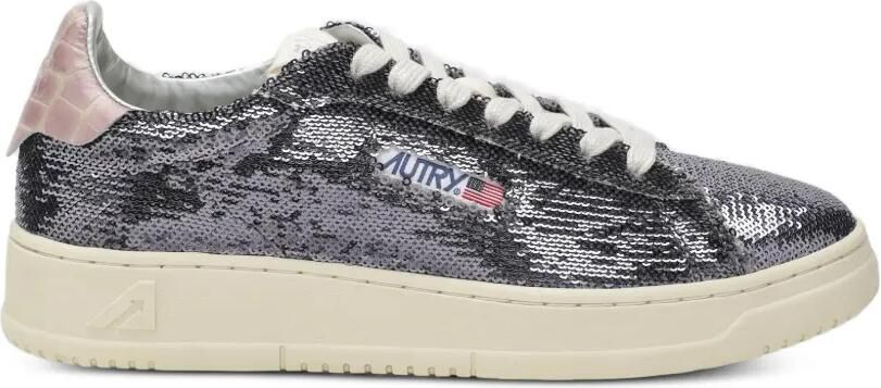 Autry Dallas sneakers met pailletten Zilver