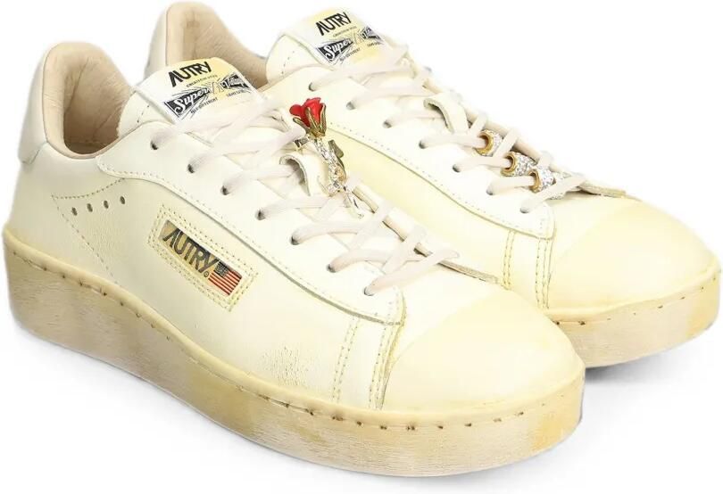Autry Dallas Vint Low sneakers met roos-broche Beige - Foto 4
