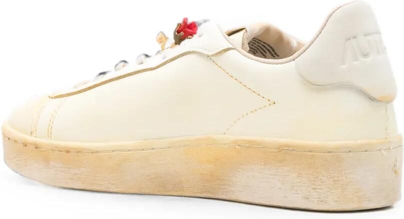 Autry Dallas Vintage sneakers verfraaid met rozen Beige - Foto 3