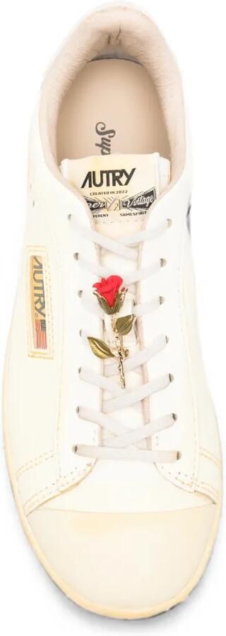 Autry Dallas Vintage sneakers verfraaid met rozen Beige - Foto 4