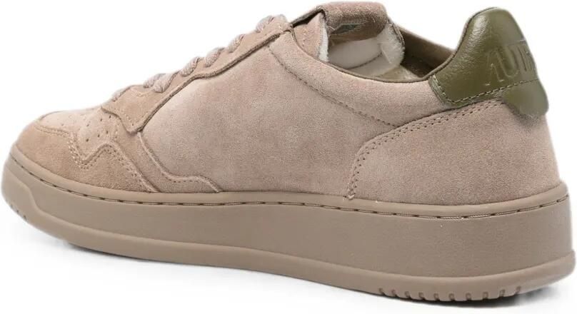 Autry Geperforeerde sneakers met logopatch Beige - Foto 3