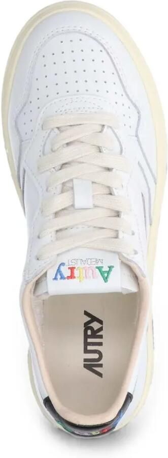 Autry Geperforeerde sneakers met logopatch Wit - Foto 4