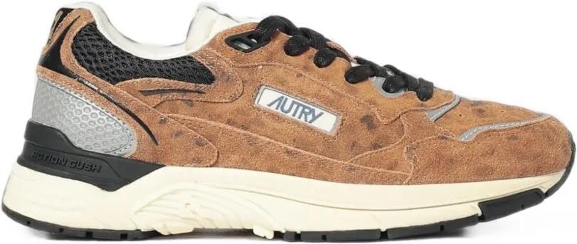 Autry Hyperway sneakers met luipaard-print en vlakken Bruin