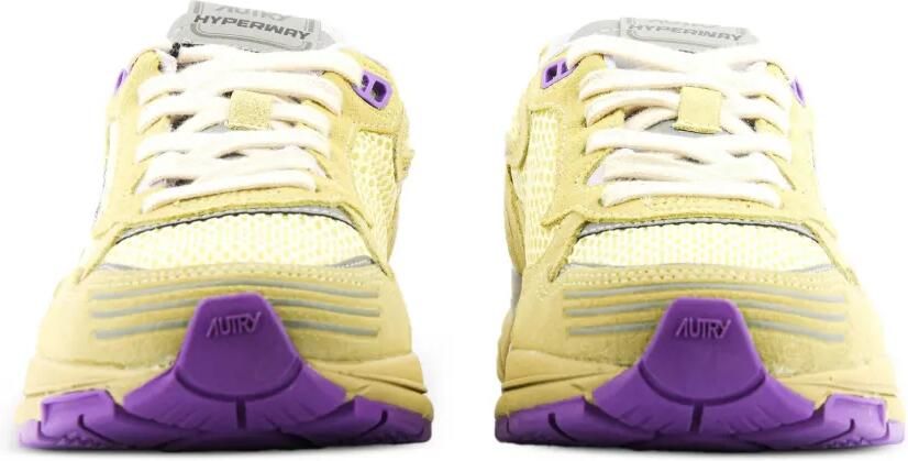 Autry Hyperway low-top sneakers met vlakken Geel - Foto 4