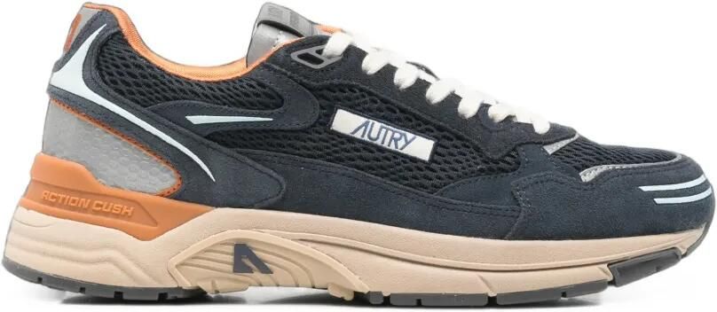 Autry Hyperway sneakers met suède vlakken Blauw
