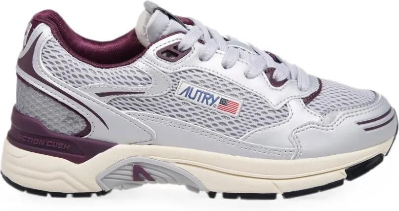 Autry Hyperway sneakers met mesh vlak Zilver