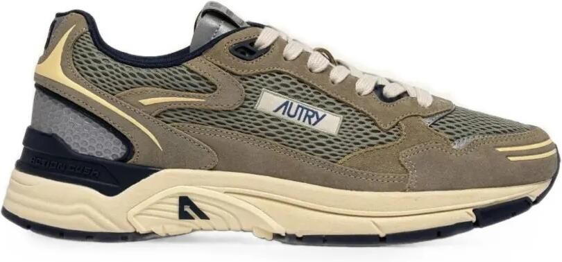 Autry Hyperway sneakers met mesh vlakken Beige