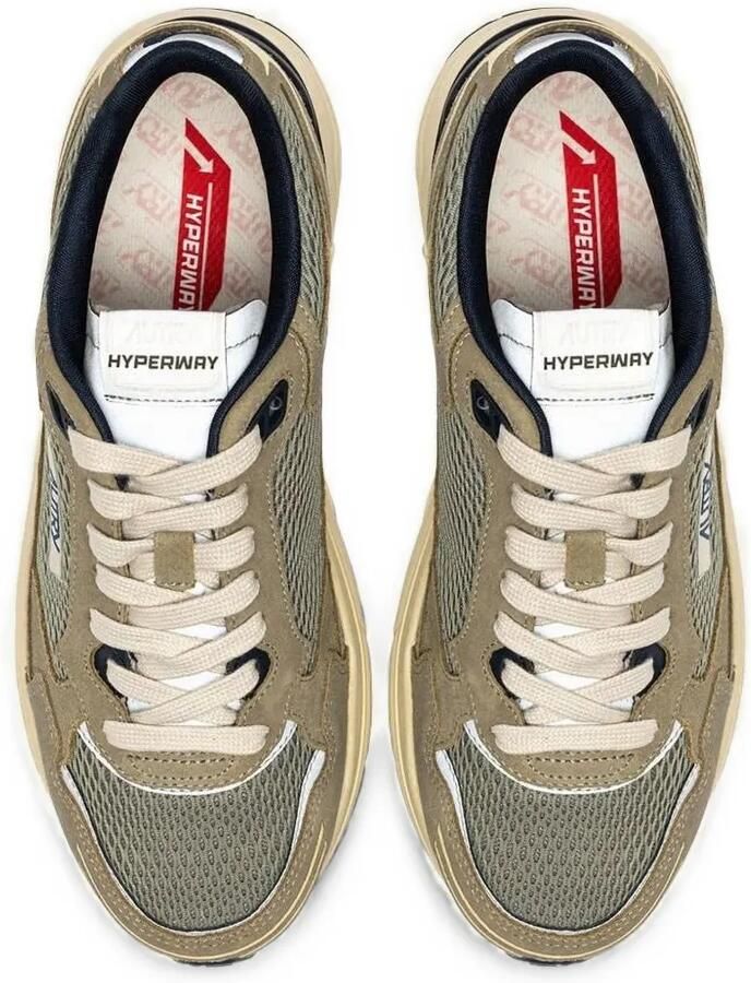 Autry Hyperway sneakers met mesh vlakken Beige - Foto 3