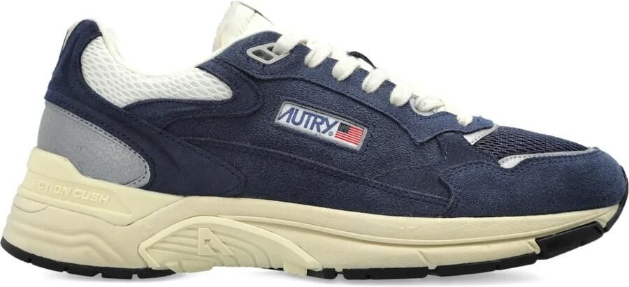 Autry Hyperway sneakers met suède vlakken Blauw