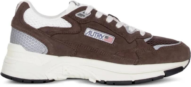 Autry Hyperway sneakers met vlakken Bruin - Foto 3