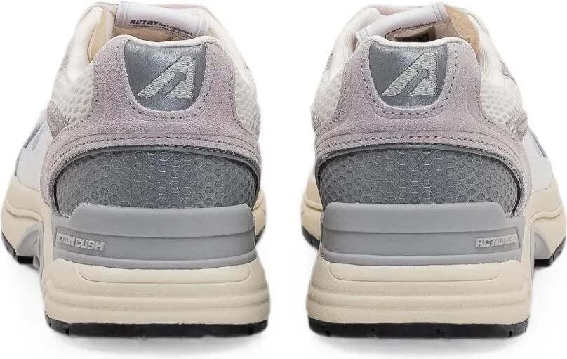 Autry Hyperway sneakers van wit en grijs leer en mesh - Foto 3