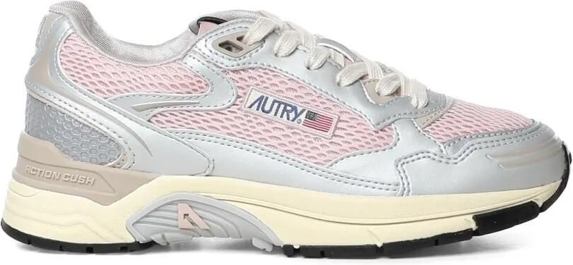 Autry Hyperway sneakers van synthetisch leer en mesh Zilver