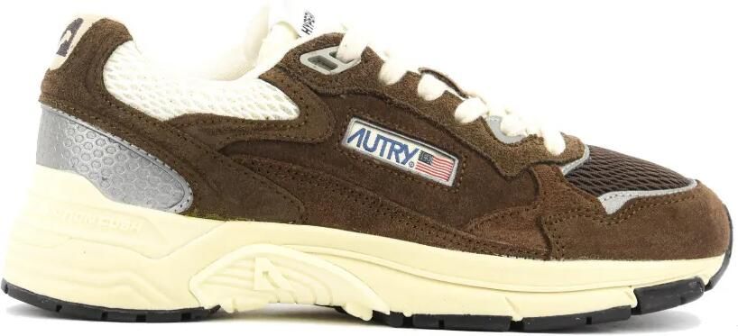 Autry Hyperway low-top sneakers met suède vlak Bruin