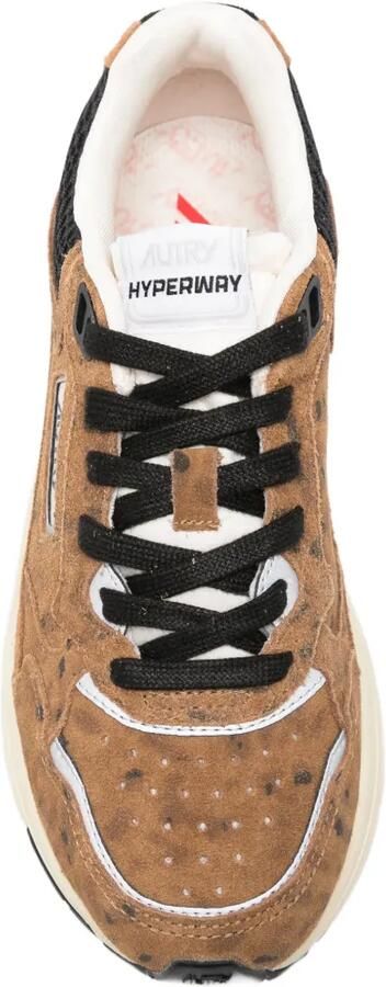 Autry Hyperway suède sneakers Bruin - Foto 4