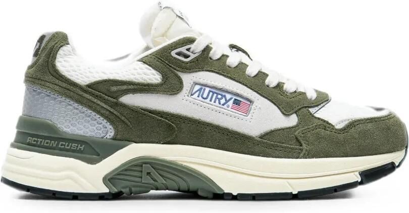 Autry Hyperway suède sneakers met vlakken Groen