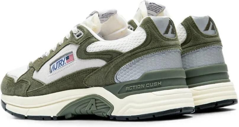 Autry Hyperway suède sneakers met vlakken Groen - Foto 4