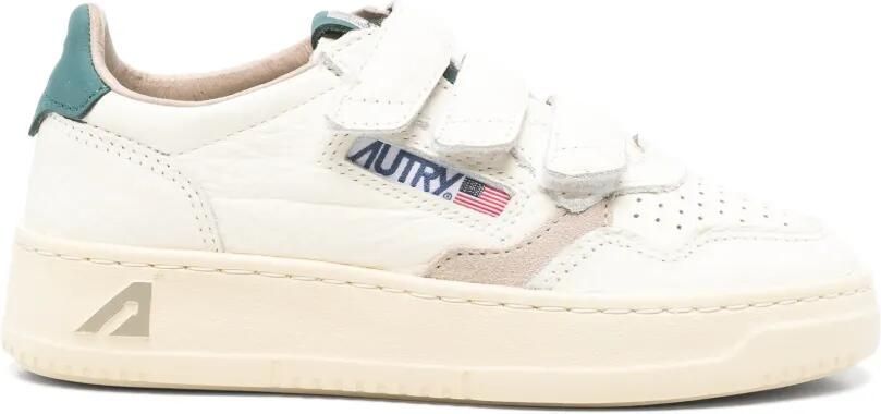 Autry Kids Medalist leren sneakers met klittenband Wit