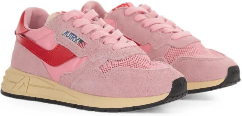 Autry Kids Sneakers met suède vlak Roze