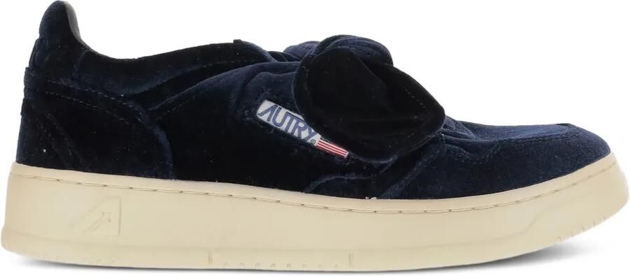 Autry Low-top fluwelen sneakers met strikdetail Blauw - Foto 3