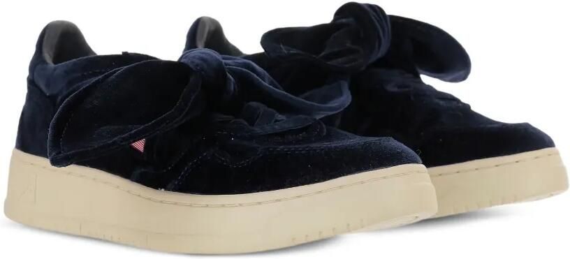Autry Low-top fluwelen sneakers met strikdetail Blauw - Foto 4