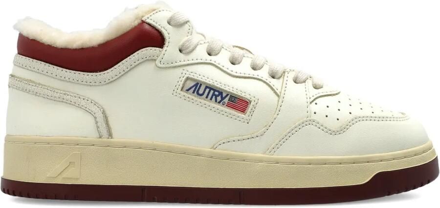 Autry Med-Way leren sneakers Wit