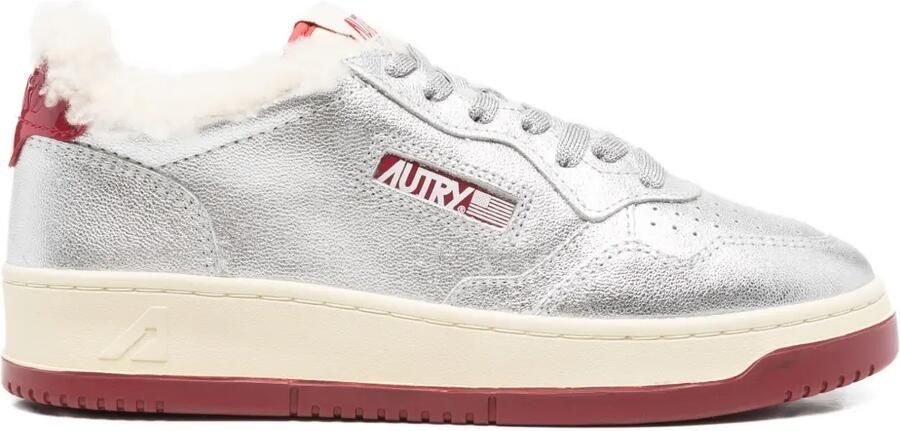 Autry Medalist lammy sneakers Zilver