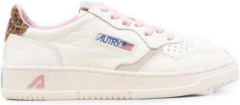 Autry Medalist leren sneakers Beige