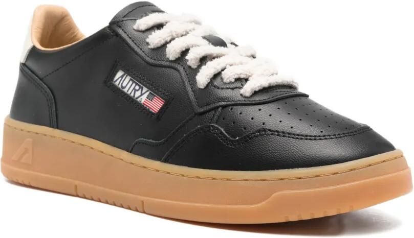 Autry Medalist leren sneakers met geperforeerd detail en logopatch Zwart - Foto 3
