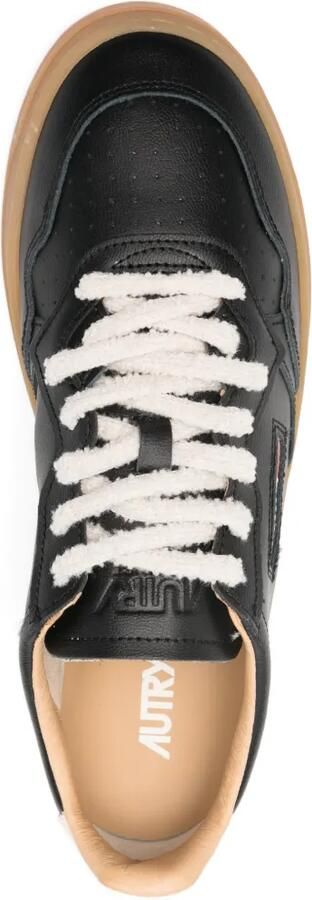 Autry Medalist leren sneakers met geperforeerd detail en logopatch Zwart - Foto 4