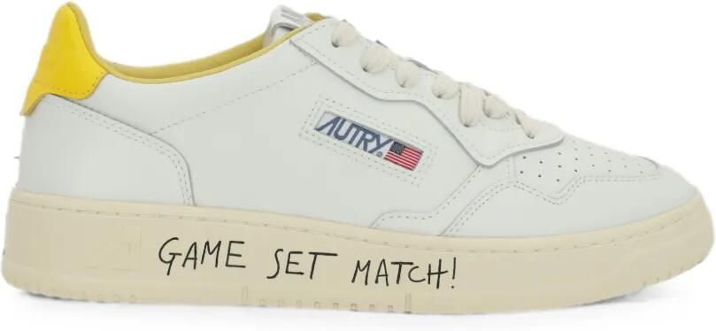Autry Medalist leren sneakers met geperforeerde details Wit