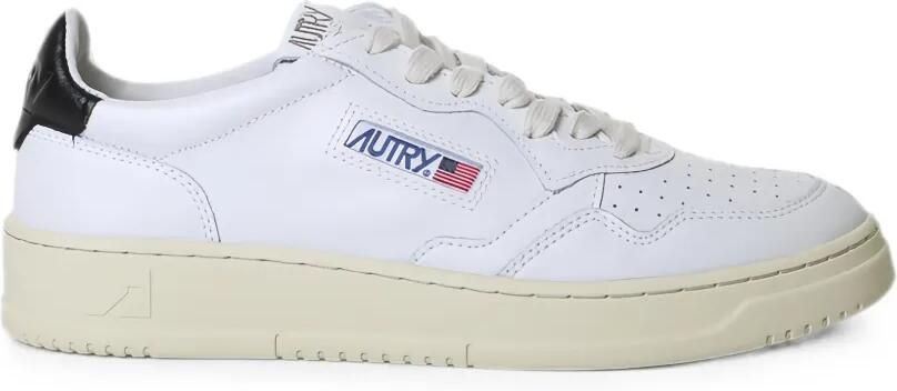 Autry Medalist leren sneakers met geperforeerde details Wit