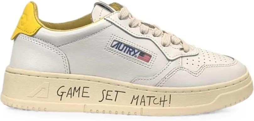 Autry Medalist leren sneakers met geperforeerde details Wit