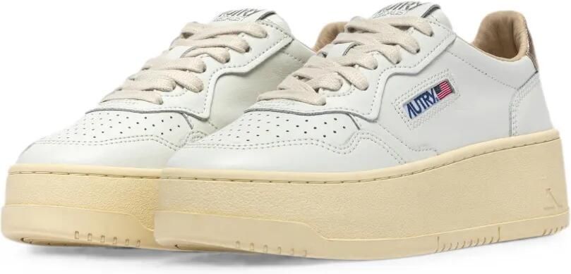 Autry Medalist leren sneakers met plateauzool Wit - Foto 3