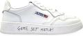Autry Medalist leren sneakers met tekst Wit - Wit