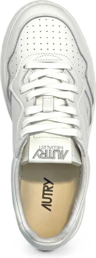 Autry Medalist leren sneakers met tekst Wit - Foto 4