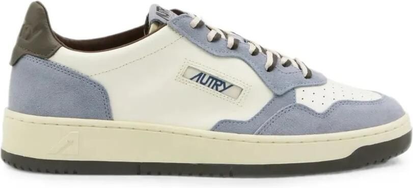 Autry Medalist leren sneakers met vlakken Wit