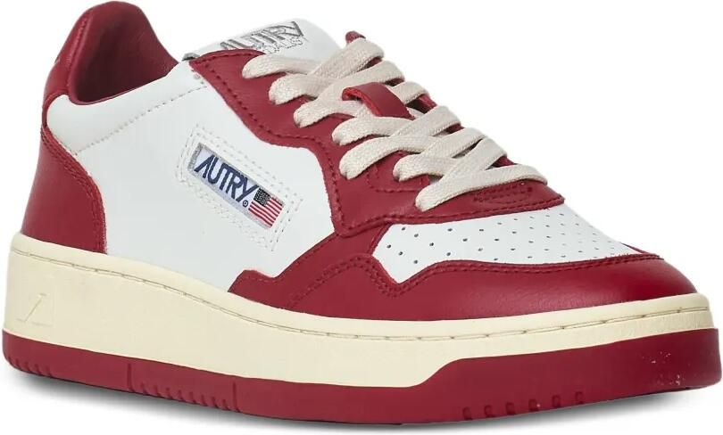 Autry Medalist Low leren sneakers met colourblocking Rood - Foto 2