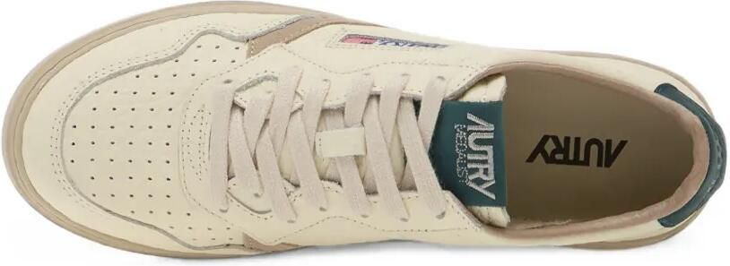 Autry Medalist Low leren sneakers met geperforeerde details Beige - Foto 5