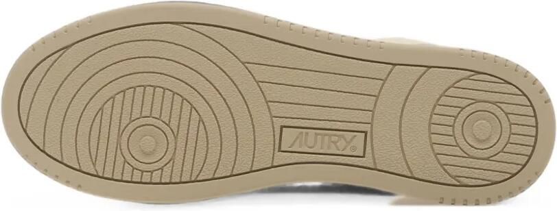 Autry Medalist Low leren sneakers met geperforeerde details Beige - Foto 4