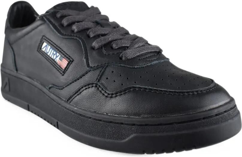 Autry Medalist Low perforated leather sneakers Zwart - Foto 3