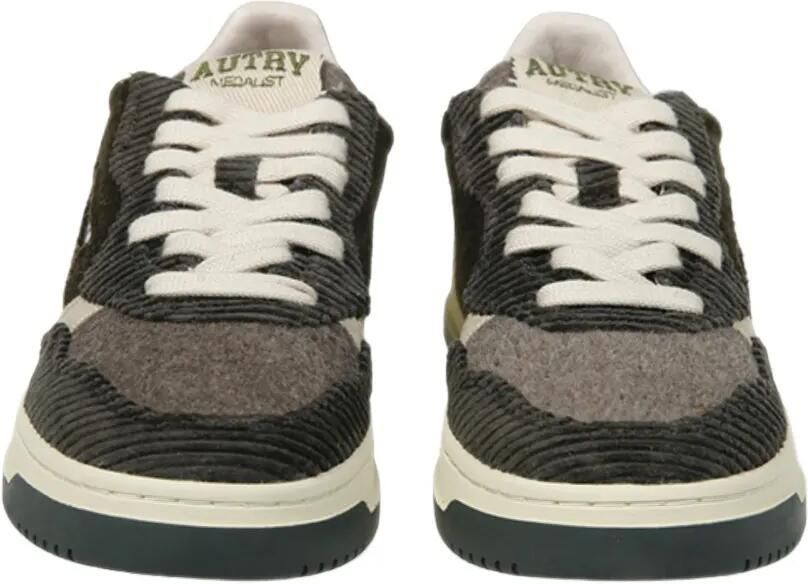 Autry Medalist low sneakers in brown climbing ivy and sediment velvet Bruin - Foto 2