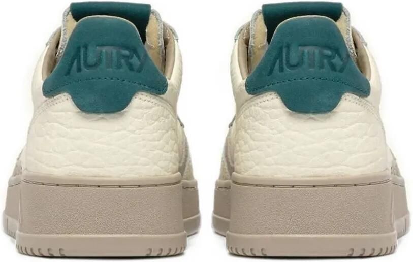 Autry Medalist Low sneakers in feather grey and dark sea leather Beige - Foto 3