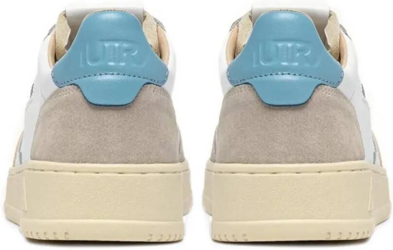 Autry Medalist low sneakers in white and forget me not suede and leather Wit - Foto 2