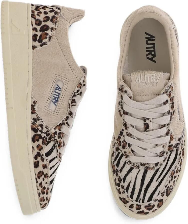 Autry Medalist Low sneakers met luipaardprint Beige - Foto 3