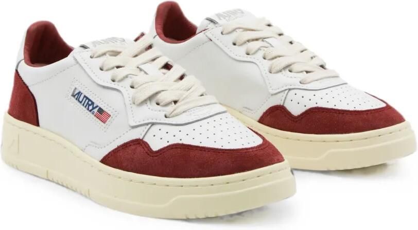 Autry Medalist Low sneakers met micro perforaties en suède afwerking Wit - Foto 4