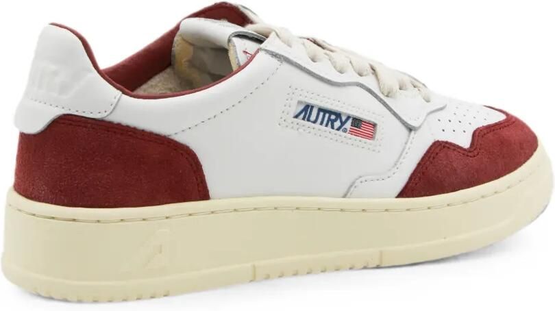 Autry Medalist Low sneakers met micro perforaties en suède afwerking Wit - Foto 3